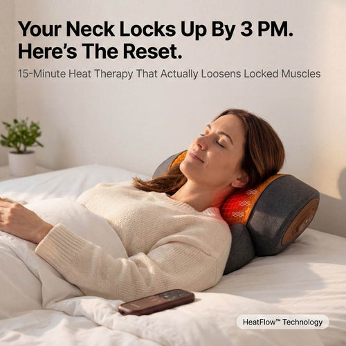 The Loosen Up™ Heated Neck Massager Pillow - 3-in-1 Cervical Decompression & Thermal Therapy System