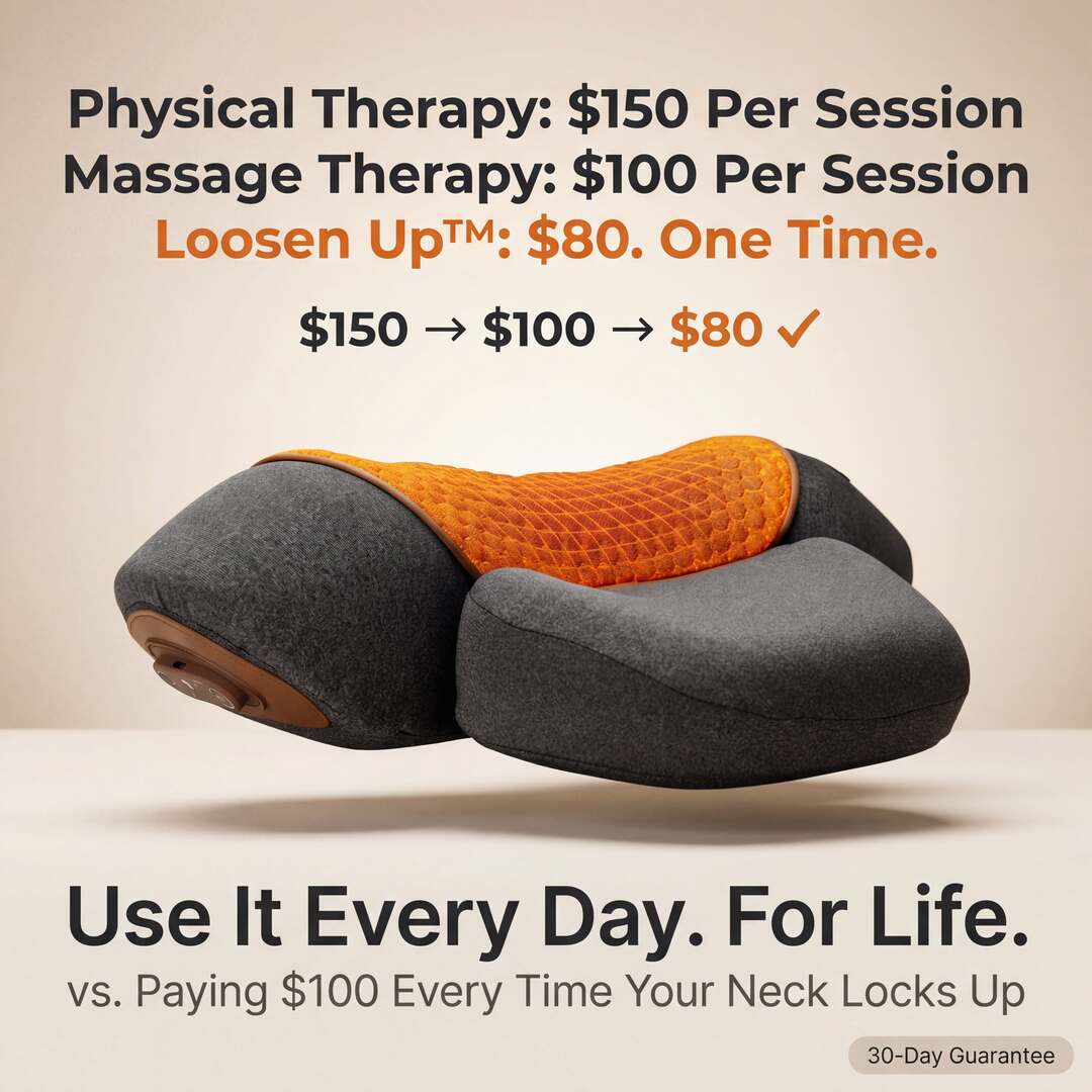 The Loosen Up™ Heated Neck Massager Pillow - 3-in-1 Cervical Decompression & Thermal Therapy System